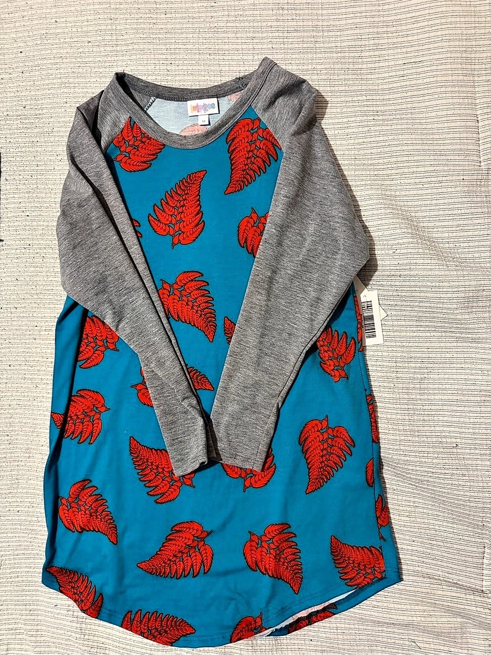 Lularoe Mini Dress Blue & Gray Size Medium